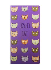 Записная книжка «Lovely cat» А6+, 48 листов в клетку, сшивка, Lenwa