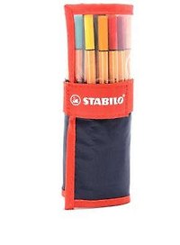 Ручки капиллярные Stabilo, Point 88, 25 цветов 0,4 мм