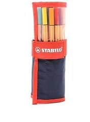 Ручки капиллярные Stabilo, Point 88, 25 цветов 0,4 мм