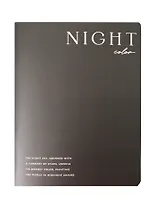 Тетрадь 48л кл. "Peony", черный, карт.обл., микротекстурирование, ламинация, скрепка