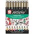 Капиллярные ручки «Pigma Brush», 9 штук, Sakura - 0