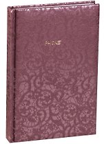 Алфавитная книга А5 80 листов "CALABRIA" бордовая