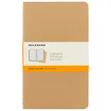 Набор книг для записей Moleskin Cahier Journal Large, 3 штуки, линейка, мягкая обложка, 40 листов, А5
