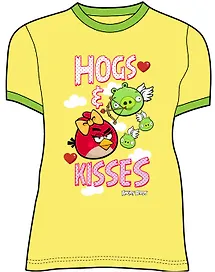 Angry Birds Футболка для девочек HOGS (5-6 лет, Желтый) (TSG84-YELL-AB)