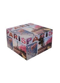 Шкатулка квадратная дерево Paris (106911) (15х15х9)