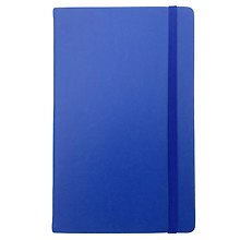 Книга для записей А5 96л кл. "Joy Book. Синее озеро" иск.кожа, тонир.блок, скругл.углы, резинка, ляссе, карман на задн.форзаце