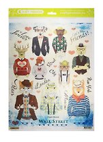 Рисовая бумага для декупажа Craft Premier, A3, 25г/м, Звери с Уолт стрит