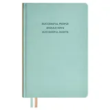 Ежедневник недат. А5 160л "Буйвол" мятный, бежевый, кожзам, тв.переплет, блинтовое тиснение, офсет, ляссе