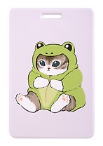 Чехол для карточек вертикальный Kawaii Котик кигуруми (лягушка) (ДК2024-460)