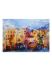 Альбом для рисования Unnika, "Яркий город (акварель)", А4, 40 листов, на склейке