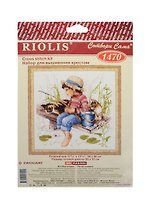 Набор для вышивания крестом Риолис Рыбалка (1470) (547287) (30х30см) (упаковка)
