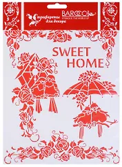 Трафарет Barocci ПВХ Скворечник 20х25см Л-128