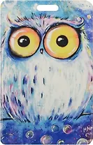 Чехол для карточек Сова на синем фоне
