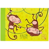 Альбом для рисования Listoff, "Забавные обезьянки", А4, 30 листов, на склейке