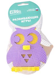 Набор мягких конструкторов «Животные леса Сова и Ежик», El’Basco Kids