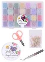 Набор для бисероплетения (28 видов бисера, в боксе)