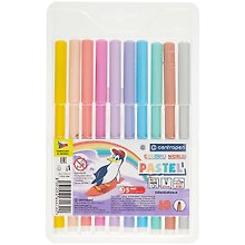 Фломастеры «Pastel» Centropen, 10 цветов