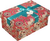 Коробка подарочная "Бирюзовые огурцы" 22*15*10см