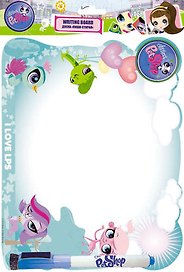 Доска Пиши-стирай, 21 х 27 х 2,5 см, на магнитах, маркер с магнитом, Littlest Pet Shop