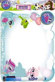 Доска Пиши-стирай, 21 х 27 х 2,5 см, на магнитах, маркер с магнитом, Littlest Pet Shop