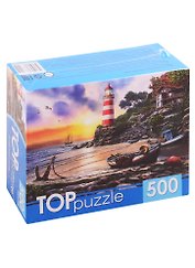 Пазл Вечерний маяк 500 элементов TOPpuzzle ХТП500-6821