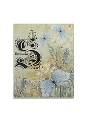 Тетрадь 80л кл. "Серая" выб.УФ-лак, тисн.фольга, ассорти, Academy Style