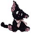 Мягкая игрушка Котик с бантом (Корниш рекс) (черный) (35см) (12-202602-MSHN9_1) - 0
