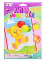 Набор для творчества Arte Nuevo Картина Мозаика Мишка объемная мозаика из EVA DT-1016-9