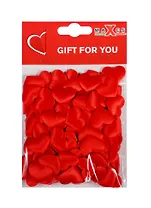 Сердечки маленькие, 2 см, 100 шт, в пакете  мягким хедером, красные (11-00094-24)