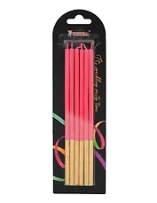 Набор свечей для торта Red (красные) (6шт) (15см) (12-7color-candle_15)