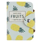 Визитница с разноцветными принтами(26 карт)(PU)(11х8)