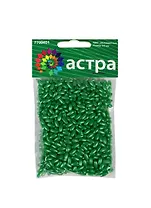 Бусины пластиковые (G32) (7708436) (3х6мм) (25гр.) (зеленые) (упаковка)