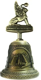 Колокольчик с фигуркой  "Грифон" цвет бронза