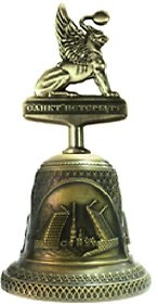 Колокольчик с фигуркой  "Грифон" цвет бронза
