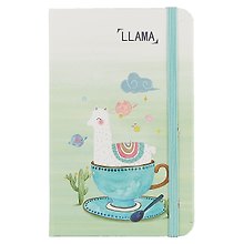 Записная книжка «Llama in cup» А6, 96 листов в клетку, в ассортименте