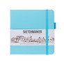 Скетчбук 12*12 80л "Sketchmarker"  небесно-голубой, 140г/м2, слоновая кость, тв.обл.