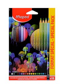 Карандаши цветные «Deepsea Paradise», Maped, 2,9 мм, 18 цветов