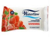 Waterflow. Влажные освежающие салфетки универсальные Клубника (4005) (15шт) (упаковка) (Хайджин Кинетикс)