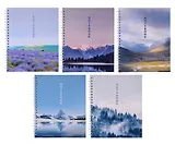 Тетрадь в клетку Listoff, Nature, 96 листов, в ассортименте