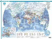 Карта Государства мира (1 сторон.) (А2) (1:75 млн) (глянц.) (лист) (АСТ)