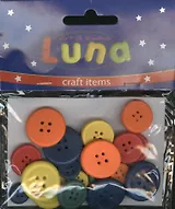 Набор для творчества LUNA Деревяные пуговицы 24шт
