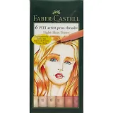 Ручки-кисточки «Pitt», Faber-Castell, оттенки жёлтого, 6 штук