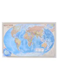 Политическая карта мира. Масштаб (1: 55 000 000)