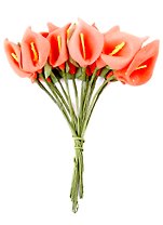 Цветы для декорирования "Красные каллы" (12 шт) (11 см)