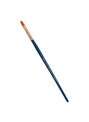 Кисть художественная Галерея, синтетика, плоскоовальная, короткая ручка №4, Гамма