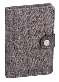 Алфавитная книга на кнопке Lezar А7+, 64 листа, графит