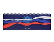 Планинг дат. 2026г. 64л "Государственная символика" настольный, гребень, мел.картон, глянц.ламинация, офсет