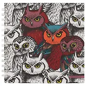 Скетчбук «Филины», 80 листов, 19.6 x 20.5 см