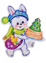 Мини-плакат "Зайчик новогодний"