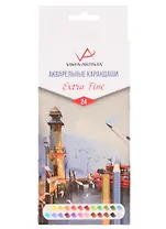 Карандаши акварельные "VISTA-ARTISTA" 24цв Extra Fine, к/к , ВКФ